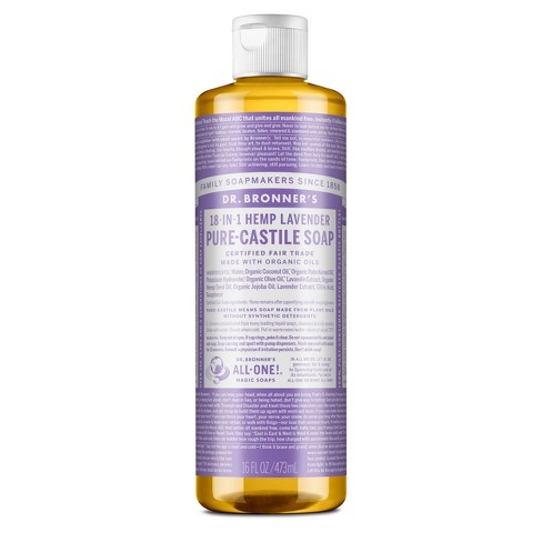 Dr. Bronner's Pure Castile Soap - Lavender - 16 fl oz - image 1 of 4