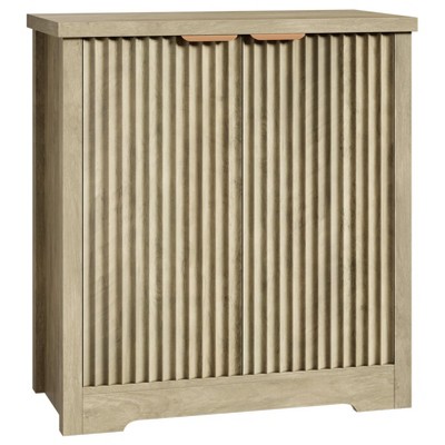 Fluted Buffet Sideboard Cabinet, Accent Modern Credenza with Doors & Shelves, Wood Credenza Storage Console Cabinet