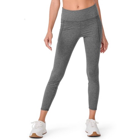 Yogalicious - Women's Nude Tech Water Droplet High Waist Ankle Legging -  Black - X Small : Target