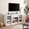 XIYUYEU TV Stand for 65 Inch TV,Modern TV Console with Large Storage Cabinet and Adjustable Shelves,White/Gray - 2 of 4