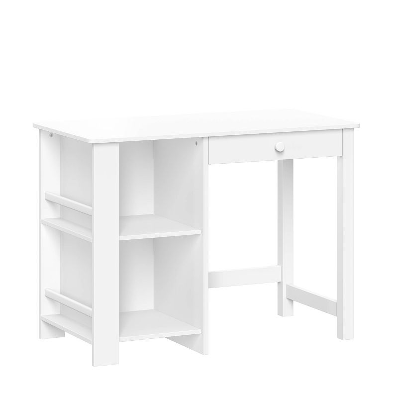 Kids&#39; Desk and Chair Set with Cubbies and Bookracks White - RiverRidge Home, 3 of 14