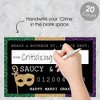 Big Dot of Happiness Mardi Gras - Party Mug Shots - Photo Booth Props Mardi Gras Party Mugshot Signs - 20 Count - 2 of 4