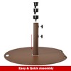 Tangkula 9 Ft Patio Table Market Umbrella Yard Outdoor w/ Heavy-duty Umbrella Base - 4 of 4