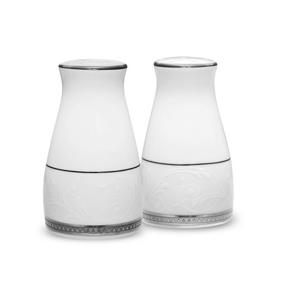 Noritake Regina Platinum Salt & Pepper Shakers