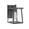 Chloe Lighting Gabriel Transitional 1 Light Textured Black Outdoor Wall Sconce 10" Tall - 2 of 4