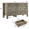 6 Drawer Dresser for Bedroom, Modern Tall Dresser Organizer with Storage Drawers, Wooden Chests of Drawers for Bedroom, Entryway, Hallway - 2 of 4