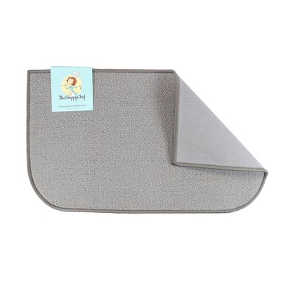 Silver 18x30 Non-Slip Rectangular Synthetic Kids Rug