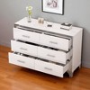 Modern 6-Drawer Dresser with High Gloss Finish, Metal Handles & Anti-Tip Kit, Sideboard Buffet, MDF Storage Cabinet for Bedroom or Living Room - 3 of 4