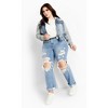 Women's Plus Size Denim Street Jacket - denim | CCX - 4 of 4