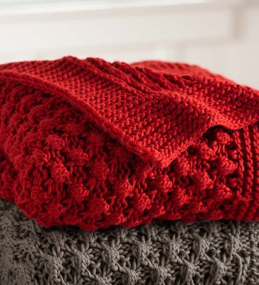 Lightweight Knitted Cozy Acrylic Throw