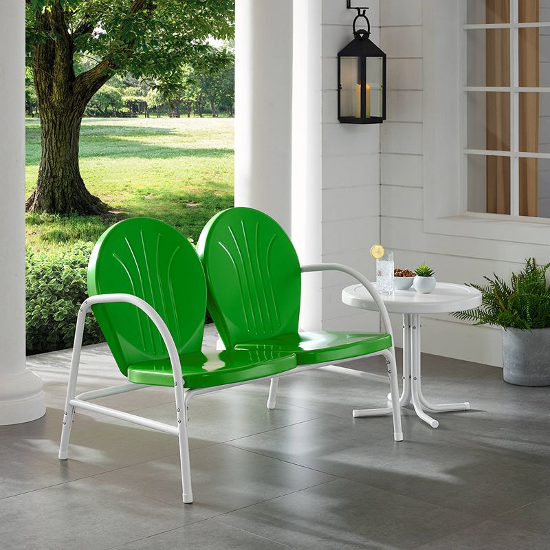 Griffith 2pc Outdoor Conversation Set - Kelly Green - Crosley, 3 of 10