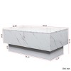 Extendable Coffee Table with Sliding Top & Hidden Storage Compartment,39"-57" Center Table for Living Room-Baofuwish - 4 of 4
