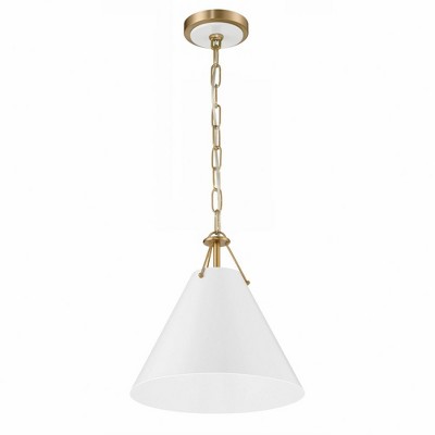 Crystorama Lighting Xavier 1 - Light Pendant in  Vibrant Gold
