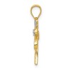 Black Bow Jewelry 14k Yellow Gold and White Rhodium Palm Tree Pendant - 2 of 4
