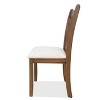 CAVINAS Traditional Wooden Dining Chairs with Slatted Back and Padded Seat, Set of 2, Kitchen Side Chairs - 2 of 4