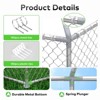 XBRIGH 6.8x6.8 FT Extra Large Outdoor Dog Kennel,Heavy Duty Outdoor Dog Enclosure with Waterproof and Security Lock,Galvanized Link Hexagonal Dog Cage - 4 of 4
