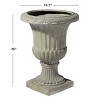Sevobal Planters Classic Simple Design Outdoor Flowerpots Composite Concrete Material, Medium and Large Green Plants, White, 19.70"*19.70"*26" - 4 of 4