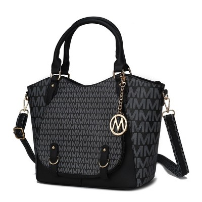 MKF Collection Talula Signature Printed Vegan Leather Women’s Satchel Bag by Mia K