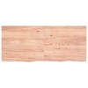 vidaXL Wall Shelf Light Brown 55.1 in.x23.6 in.x(0.8 in.-2.4 in.) Treated Solid Wood Oak - 4 of 4