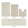 Lilly Crochet Collection 100% Cotton Tufted Reversible 4-Piece Bath Rug Set – Super Absorbent, Machine Washable Bathroom Mats with Crochet Pattern - 2 of 4