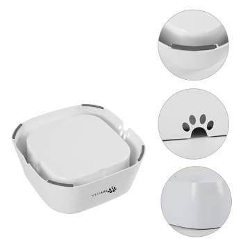 Juvale Stainless Steel Dog Bowls - Set of 2 Pet Food and Water Dish Bowls  with Non-skid Base for Cats, Small, Medium and Large Sized Dogs - Silver,  10 inches Diameter 