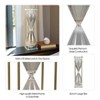 Modern Glass and Metal Hourglass with Decorative Frame for Living Room, Office, and Shelves Display - 3 of 4
