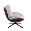 Maliang 360¡ã Swivel Office Chair, Modern Chenille Chair with Faux Leather and Black Metal Base Frame, for Small Spaces - 2 of 4