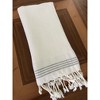Olive & Linen Whisper Weight Natural Turkish Hand Towel - 4 of 4