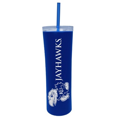 NCAA Kansas Jayhawks 18oz Stainless Steel Skinny Tumbler