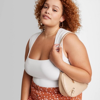 Women's Synthetic Bodysuit - Wild Fable™ Off-white Xxs : Target