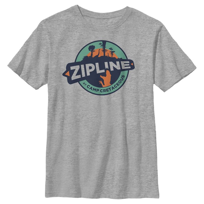 Boy's Jurassic World: Camp Cretaceous Zipline Circle Logo T-Shirt, 1 of 6