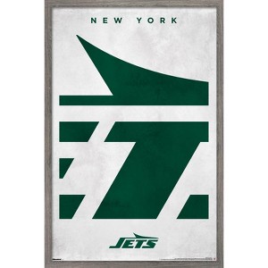 Trends International NFL New York Jets - Logo 25 Framed Wall Poster Prints - 1 of 4