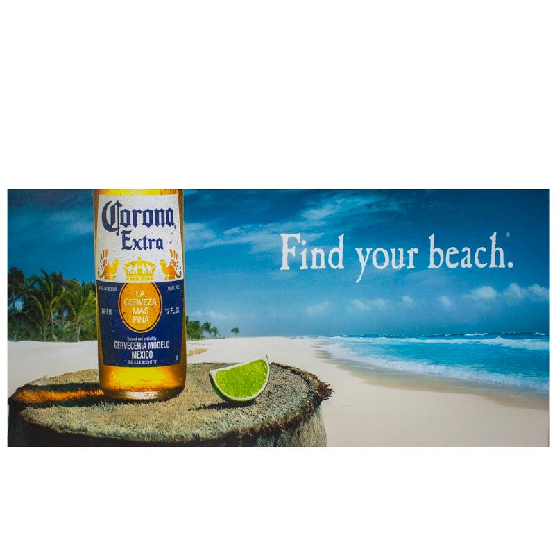 Northlight 23.5" Corona Beer Tropical Beach Scene Lighted Canvas Wall Art, 1 of 5