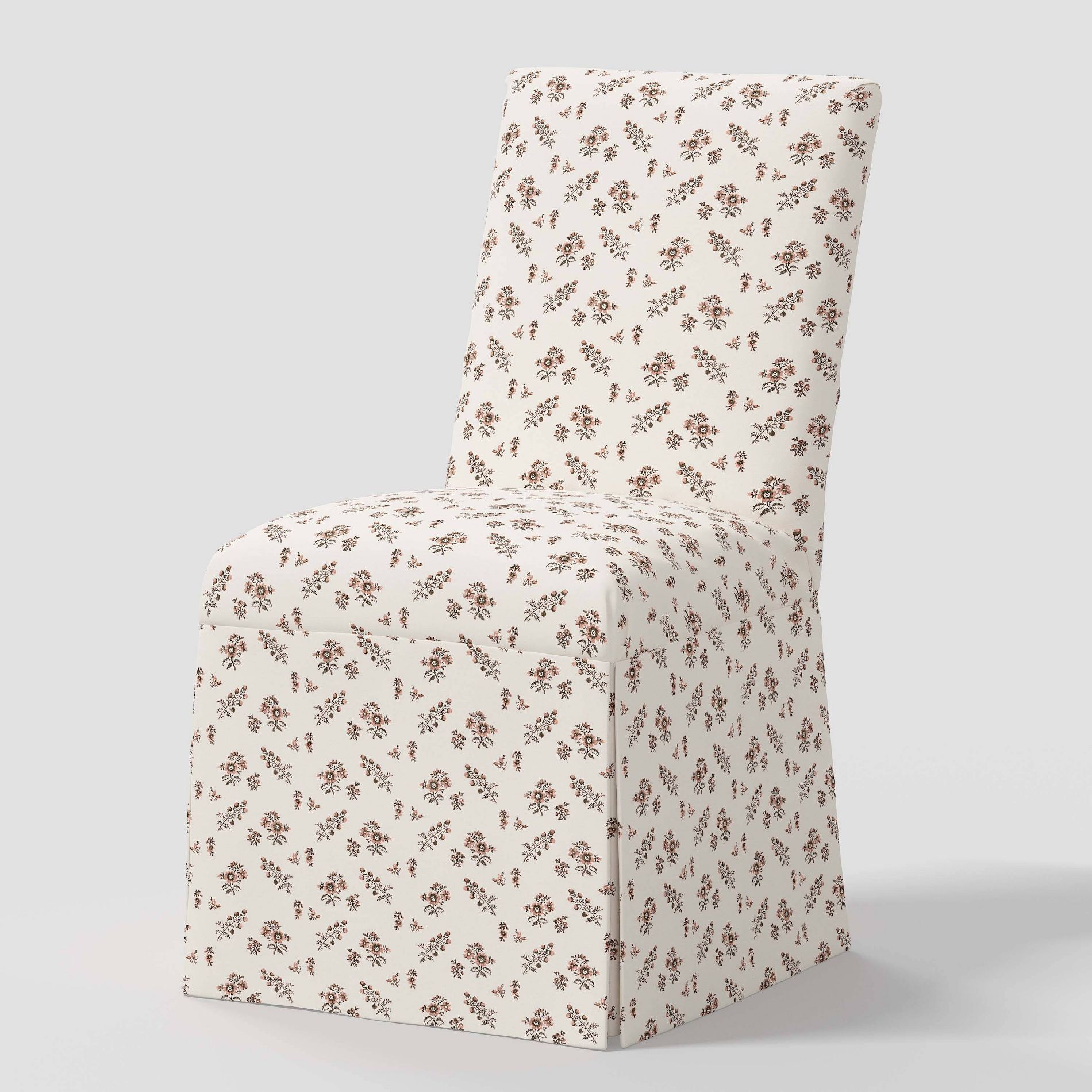 Logan Dining Chair Slipcover Ditsy Floral Natural - Threshold™: Cotton Upholstery, Rubberwood Frame, Spot Clean