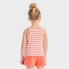 Toddler Girls' Striped Ribbed T-Shirt - Cat & Jack™ - 2 of 3