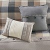 7 Pcs Stylish Buffalo Plaid Print Comforter Set, All Season Bedding Sets, Cozy Home Textile for Modern Bedroom Decor - 4 of 4