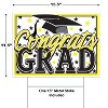 Beistle Plastic Congrats Grad Yard Sign, 11.5" x 15.5", (1/Pkg) Yellow - 4 of 4
