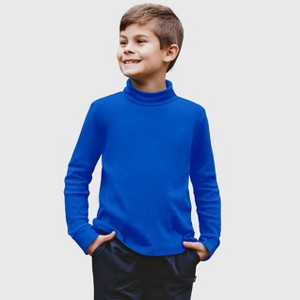 City Threads Kids Soft Cotton Turtleneck - USA-Made, Breathable & Versatile Layering Top for Boys and Girls - 1 of 4