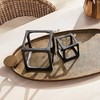 Plum & Post Cubist Sculptures, Set Of 2 - 2 of 4