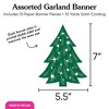Big Dot of Happiness Christmas Trees Garland Banner, Holiday Party Decorations Backdrop, 30 Feet of Cord, 15 Paper Christmas Tree Shapes Double-Sided - 4 of 4
