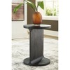 Signature Design by Ashley Adderley Accent Table - Black Mango Wood Finish with Sandblasted Effect - 2 of 4