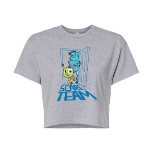 Women's - Disney - Scare Team Cropped Graphic T-Shirt - 1 of 4