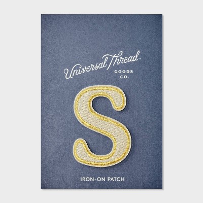 Patches Letters S - Universal Thread™ White