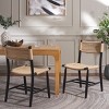 Masha Rope Dining Chair (Set of 2) - DCH8804 - Natural/Black - Safavieh - 4 of 4