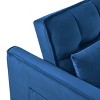 NicBex 3-in-1 Convertible Sleeper Sofa Bed with Adjustable Backrest,Pull-Out Couch Bed with Pockets,Velvet Loveseat Sofa for Living Room - 4 of 4