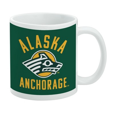 University of Alaska Anchorage Seawolves Logo Ceramic Coffee Mug Novelty Gift Mugs for Coffee Tea and Hot Drinks 11oz White