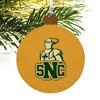 St. Norbert College Secondary Logo Wood Christmas Tree Holiday Ornament - 4 of 4