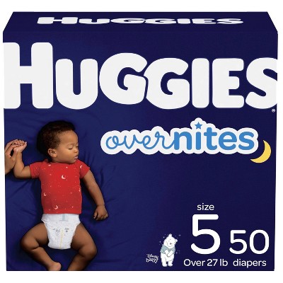 Huggies Overnites Nighttime Diapers Super Pack - Size 5 (50ct)