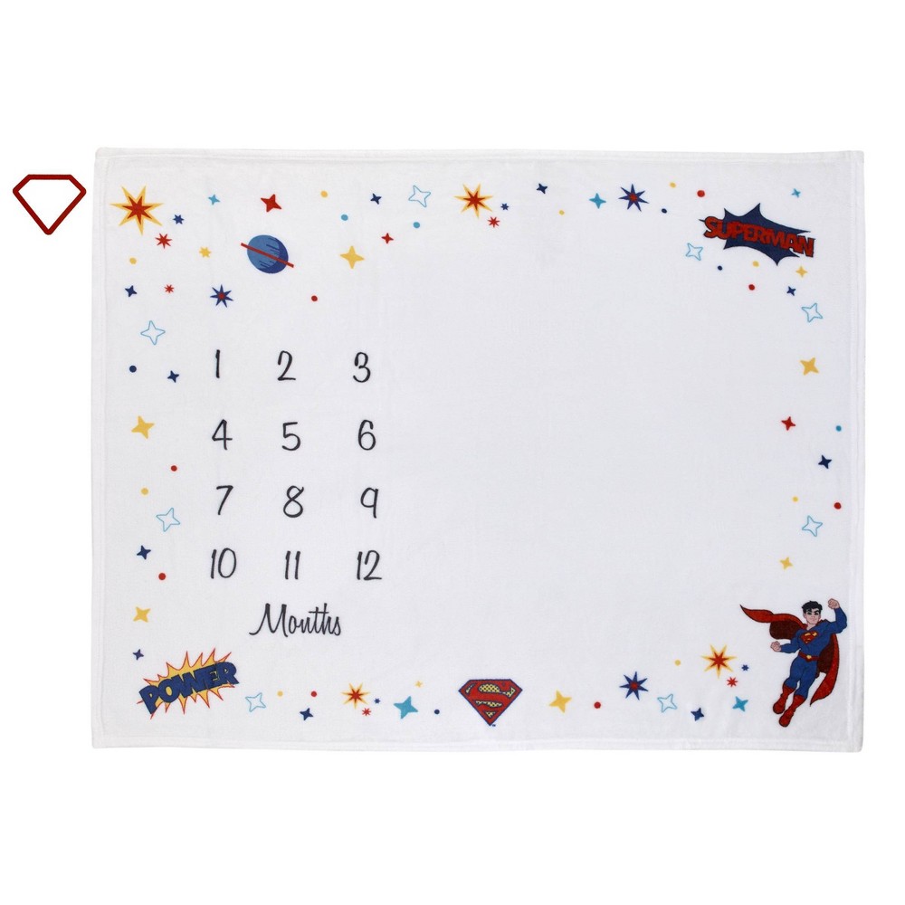 Photos - Children's Bed Linen Warner Bros. Superman Milestone Baby Blanket