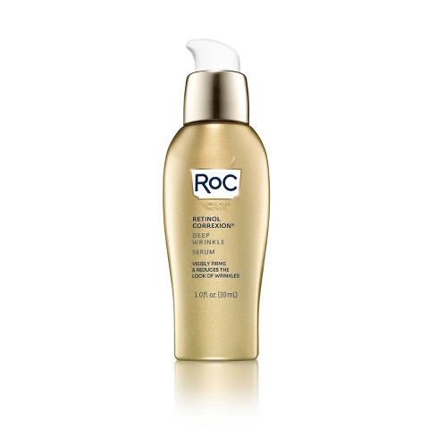 Roc Retinol Correxion Deep Wrinkle Anti Aging Facial Serum 1 Fl Oz Target